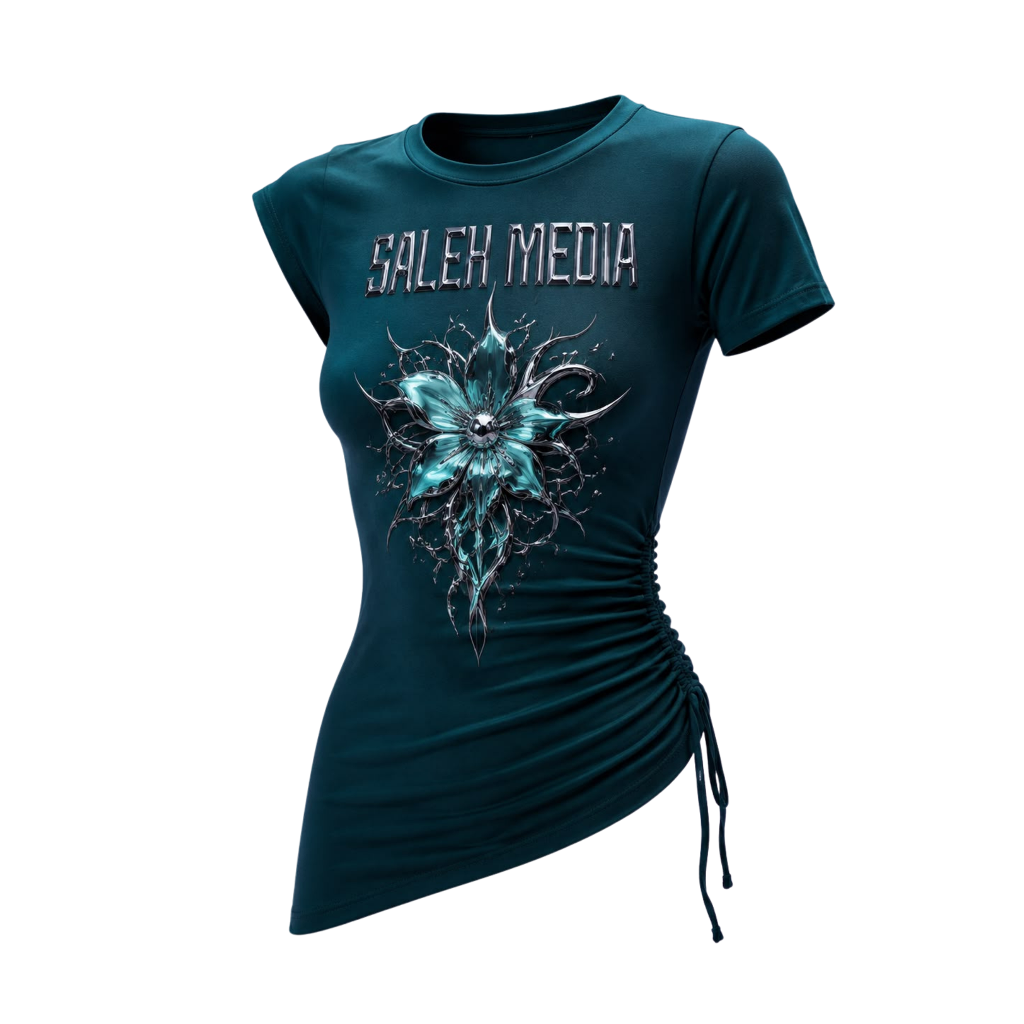 Crystal Bloom Wrap Tee